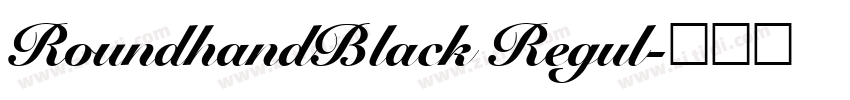RoundhandBlack Regul字体转换